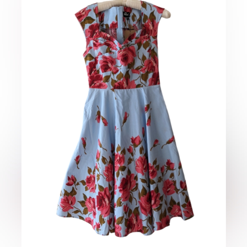 Aussie Revival dress Pinup Sweetheart tulle floral show must g…